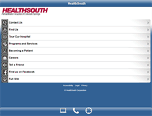 Tablet Screenshot of healthsouthcoloradosprings.com